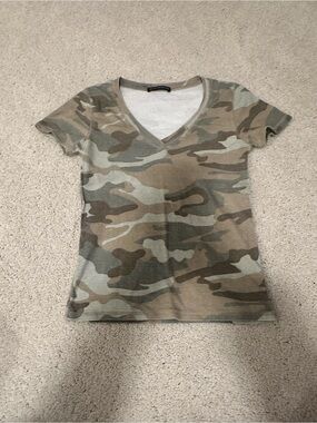 Camo V neck Shirt